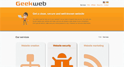 Desktop Screenshot of geekweb.com